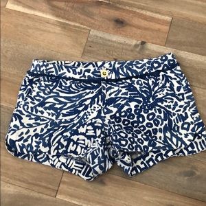 Adie Short Pineapple Party Lilly Pulitzer Size 0